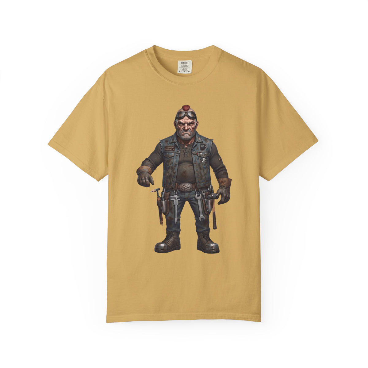 Color: Mustard | Axel Unisex Garment-Dyed Tee