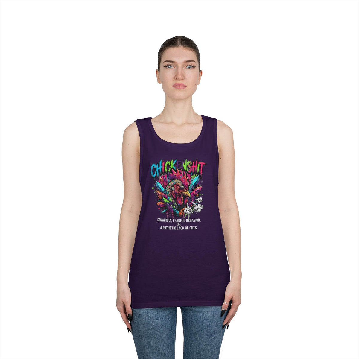 Color: Purple | Chickenshit Tank Top