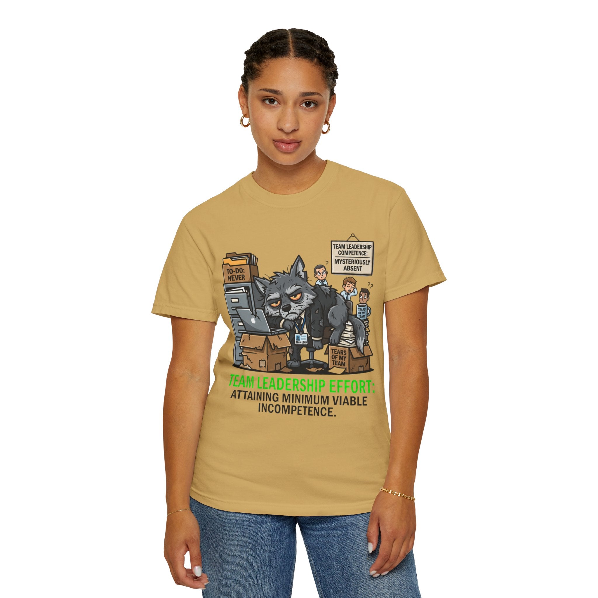 "Team Leadership Effort" Unisex Garment-Dyed Tee