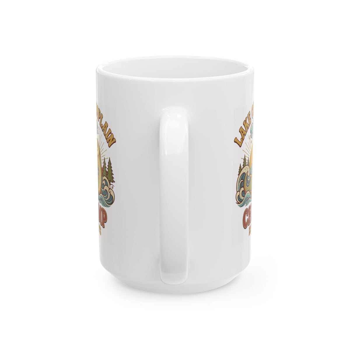 "Champ (Lake Champlain)" White Ceramic Mug