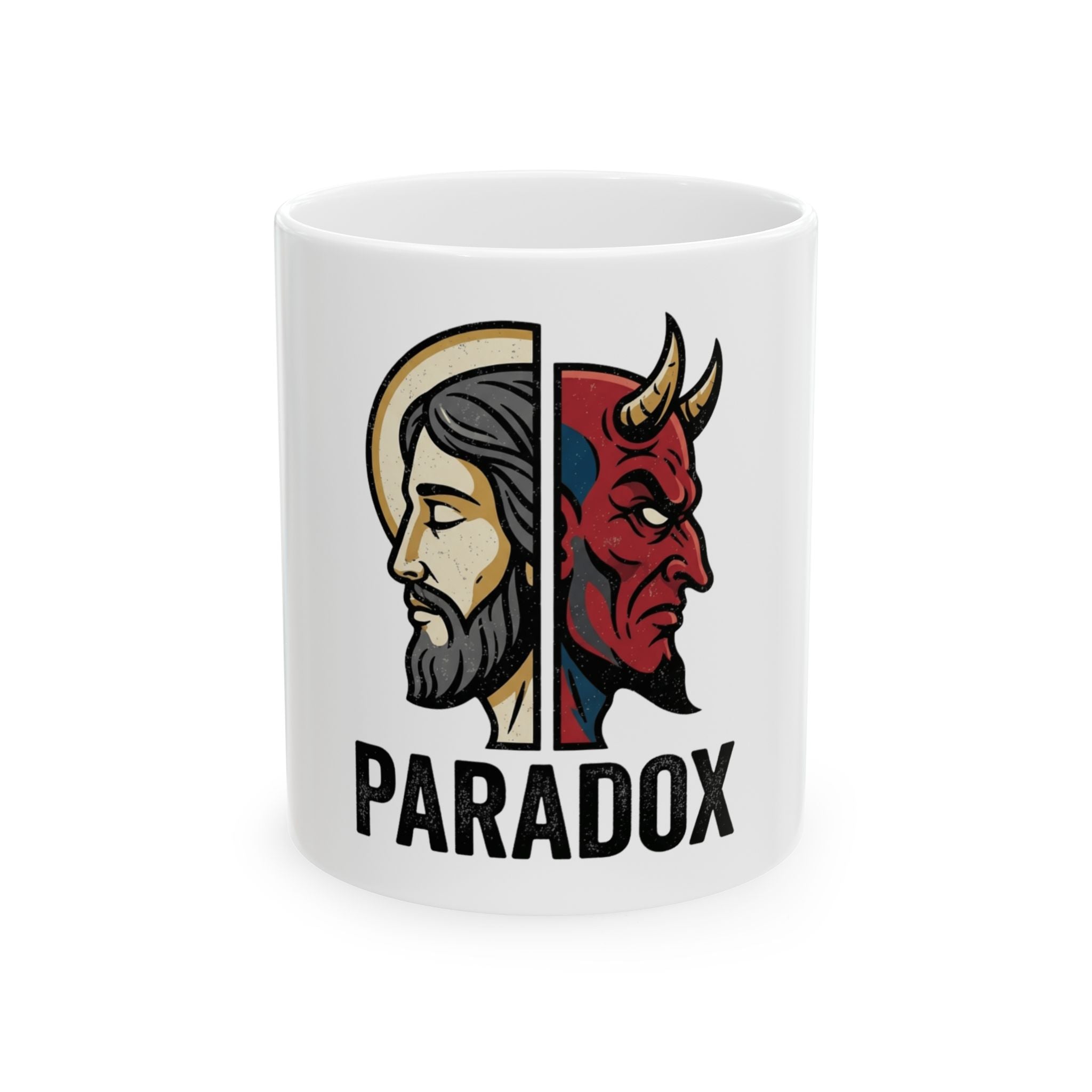 "Paradox" White Ceramic Mug