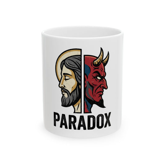 "Paradox" White Ceramic Mug