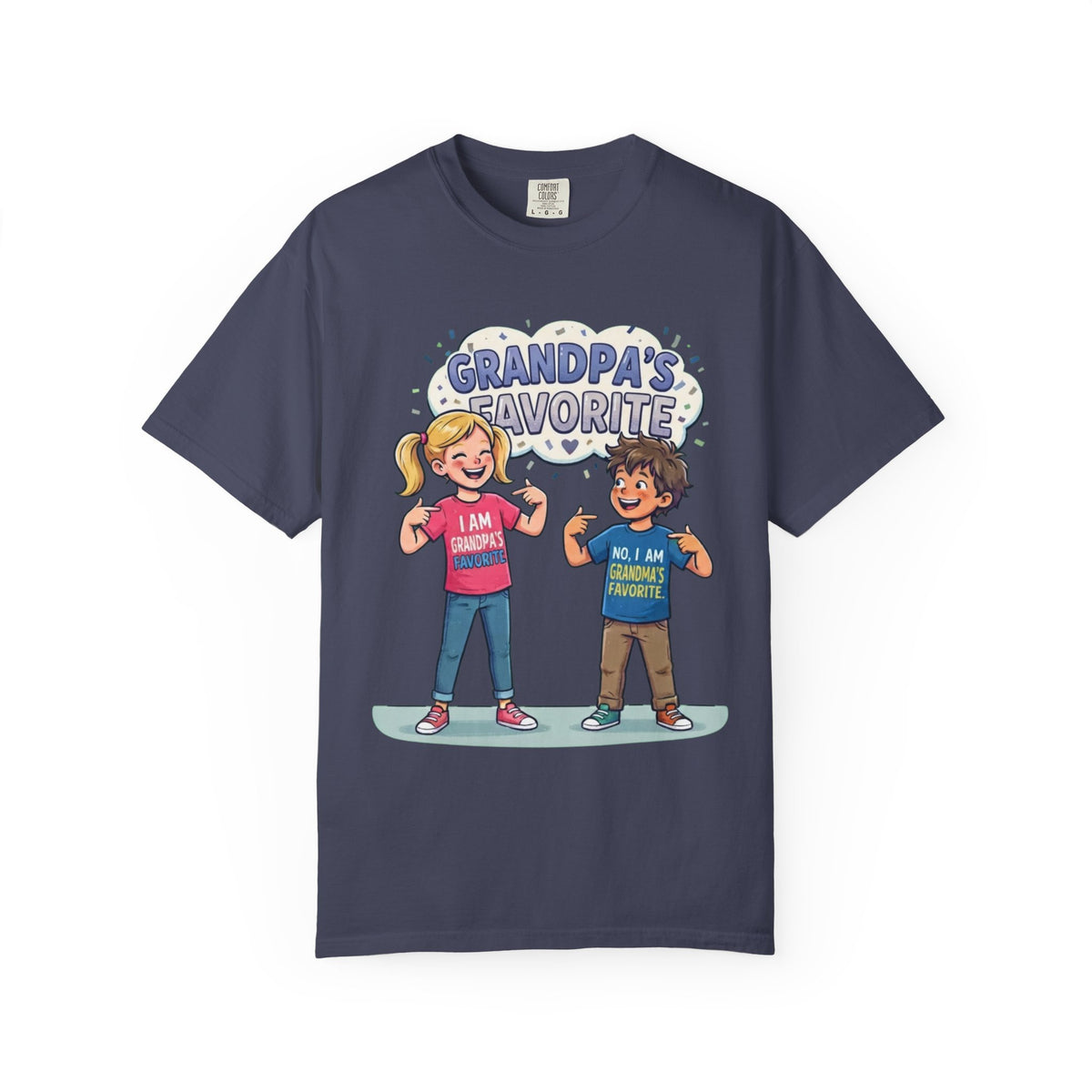 Color: Denim | Grandpa's Favorite Unisex Garment-Dyed Tee