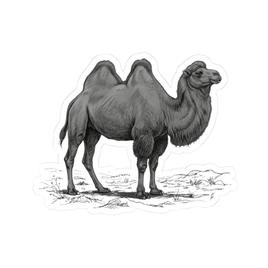"Pencil Sketch Art Camel" Sticker — Main