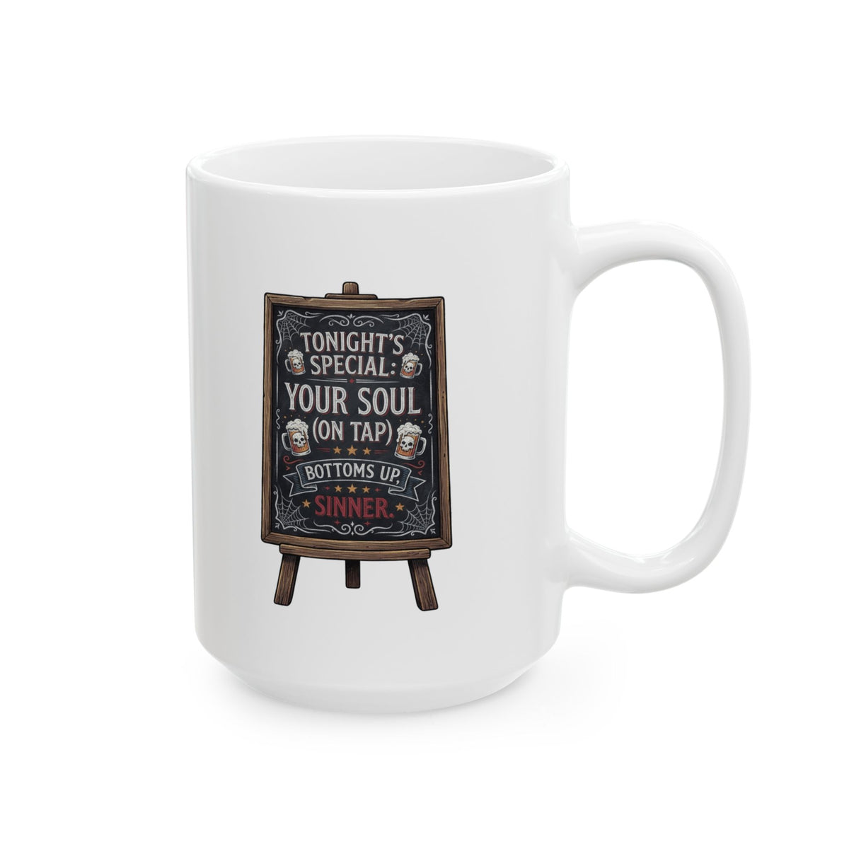 "Soul On Tap" White Ceramic Mug