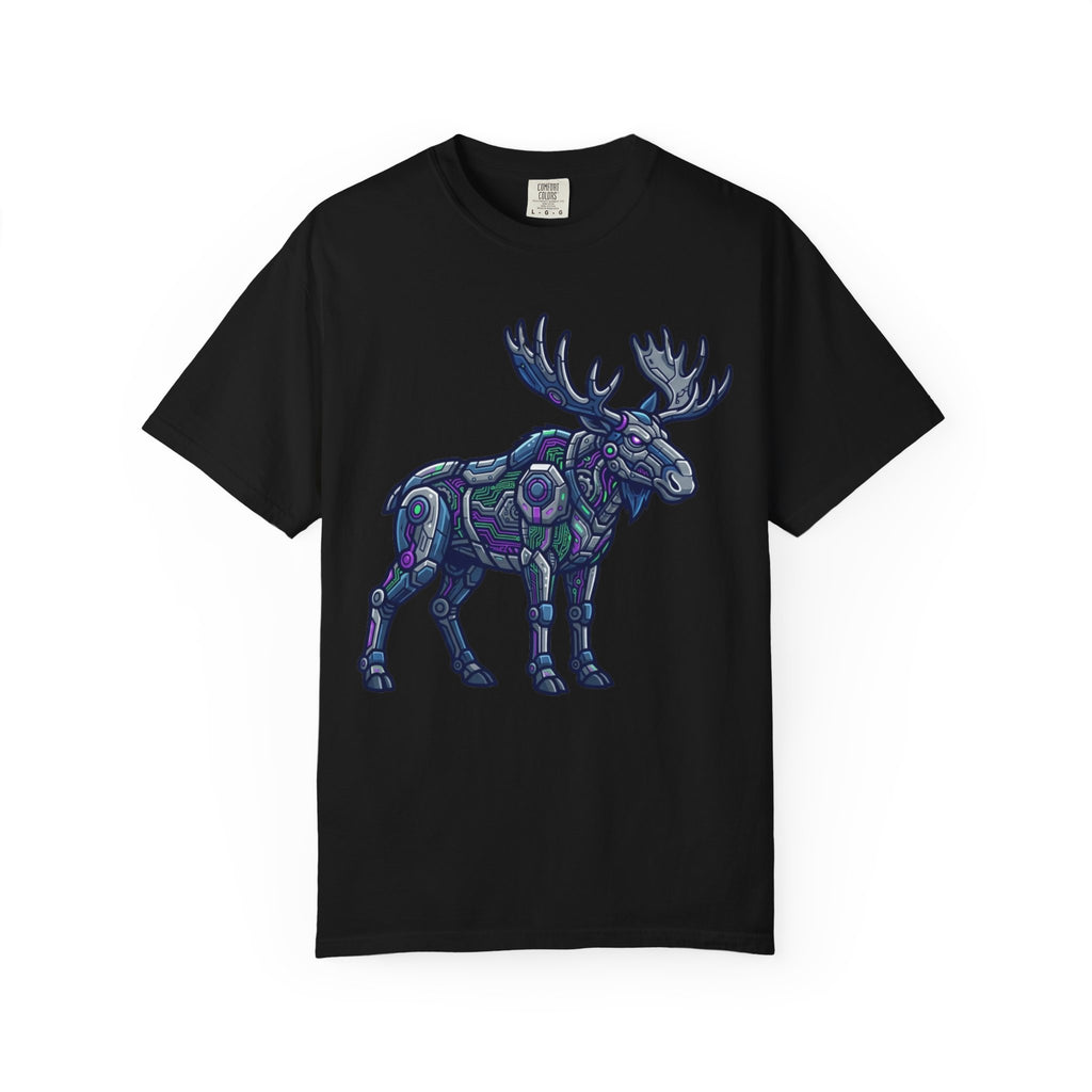 "Cyber Moose" Unisex Garment-Dyed Tee