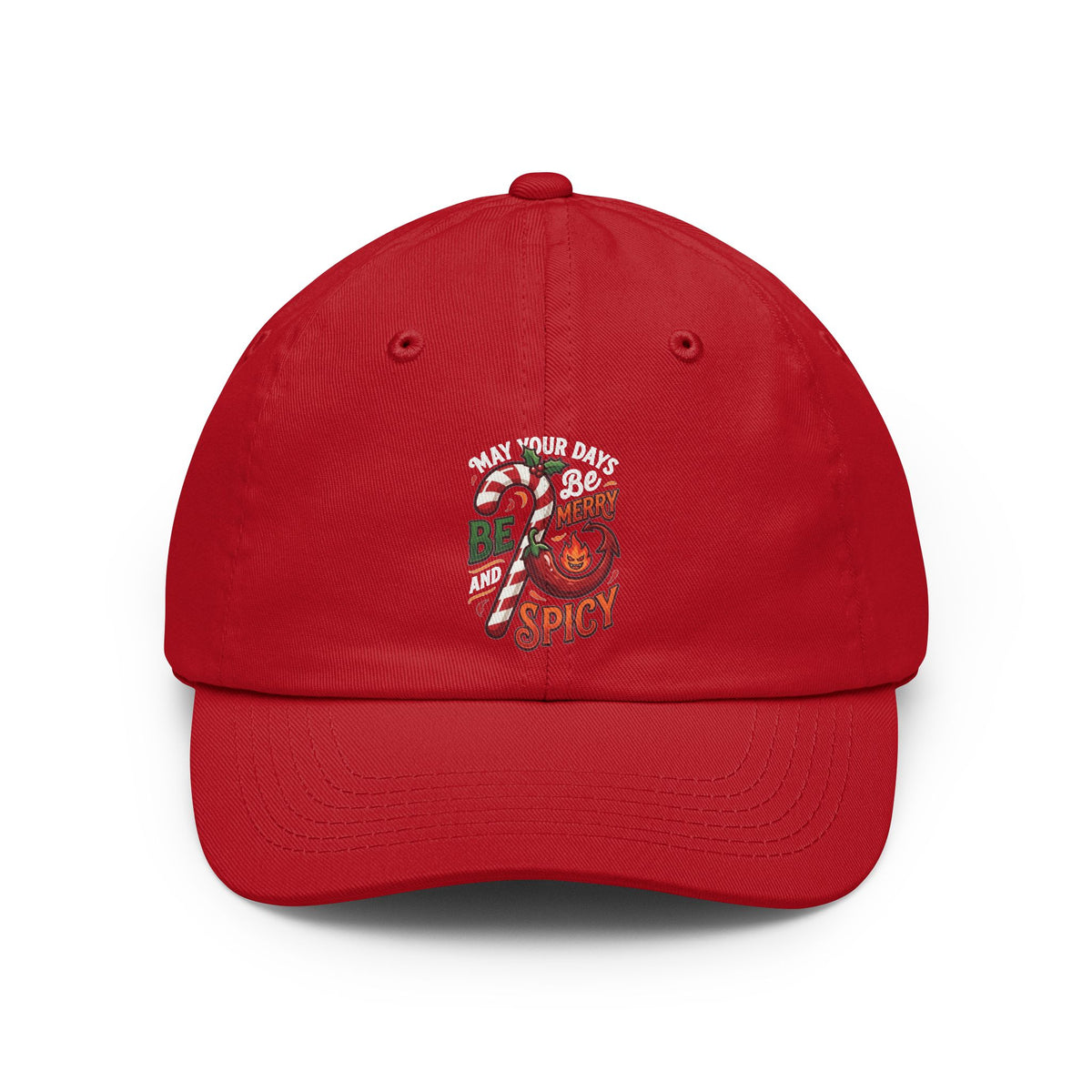 Color: Red | May Your Days Be Merry and Spicy Dad Hat