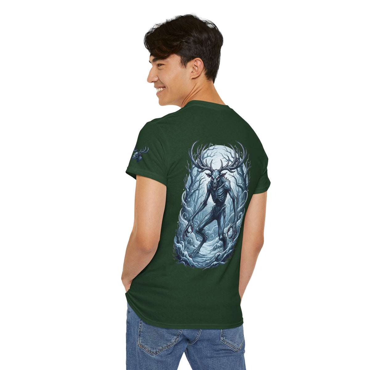 Color: Forest Green | Wendigo (Algonquian Folklore) Premium Graphic Tee
