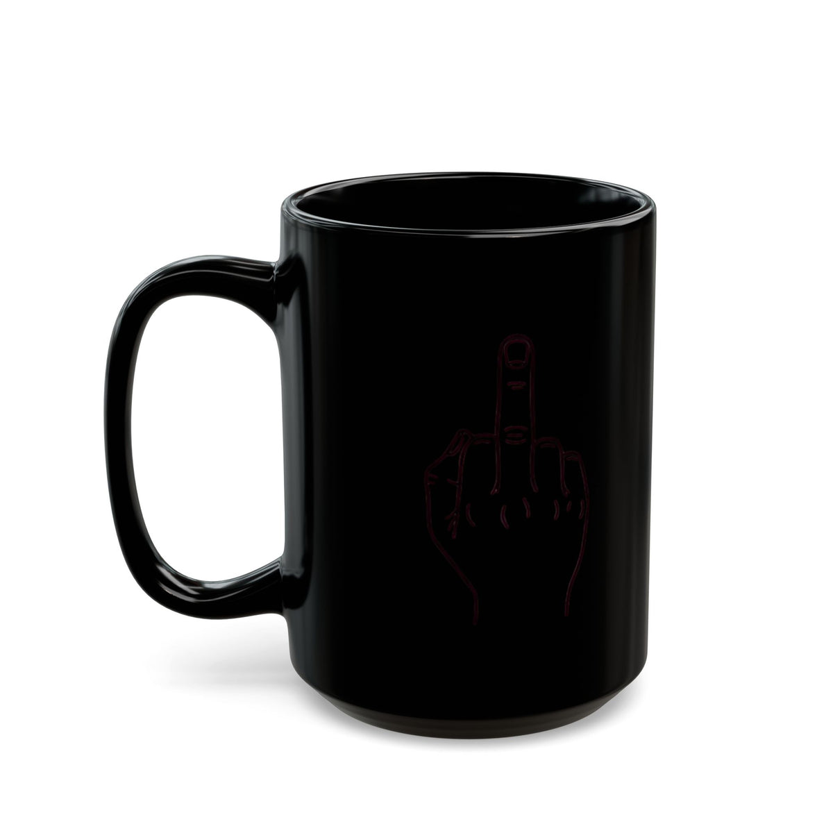 "F@#% OFF" Black Ceramic Mug — Graphic