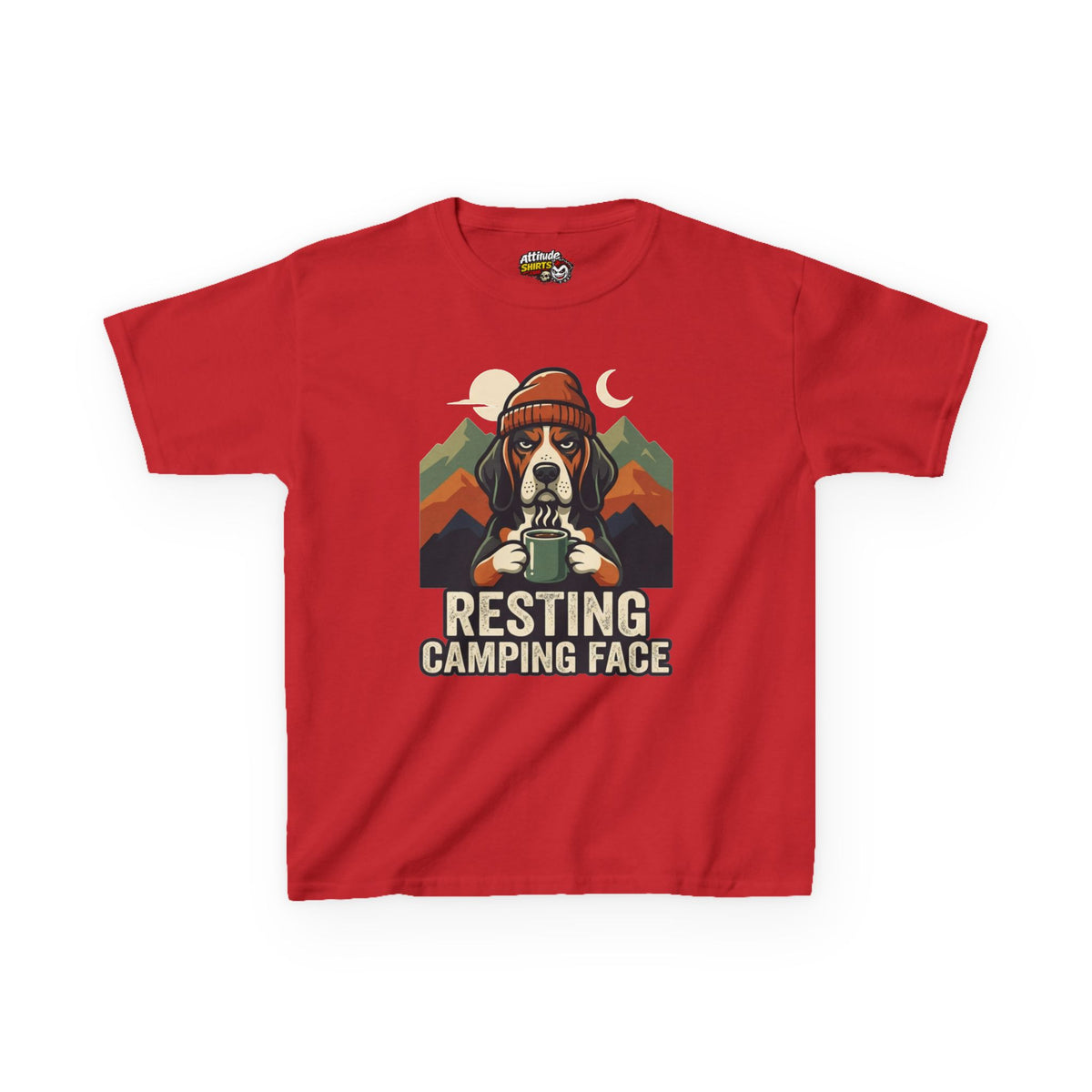 "Resting Camping Face" Kids Tee