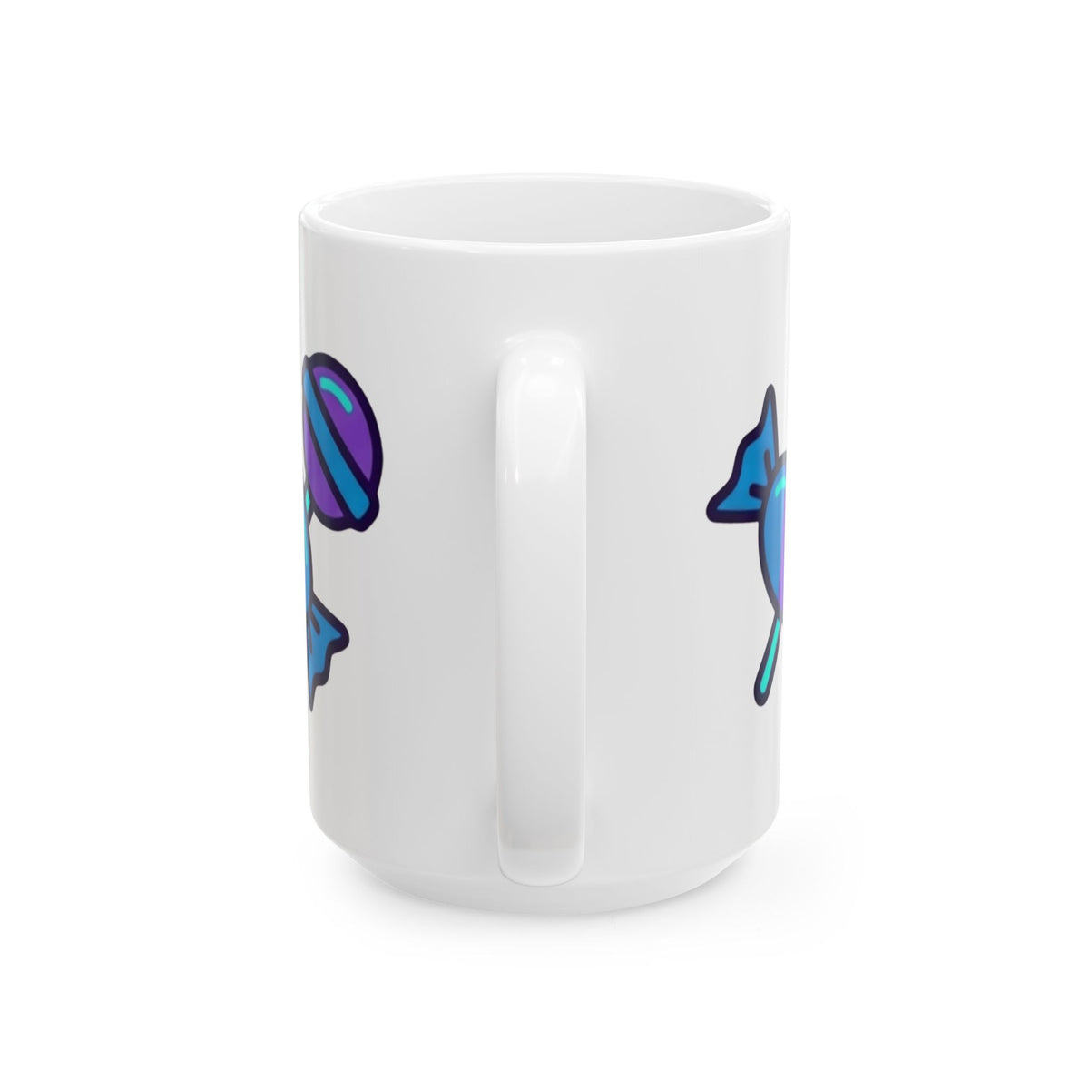 "Free Candy For All" White Ceramic Mug — Graphic