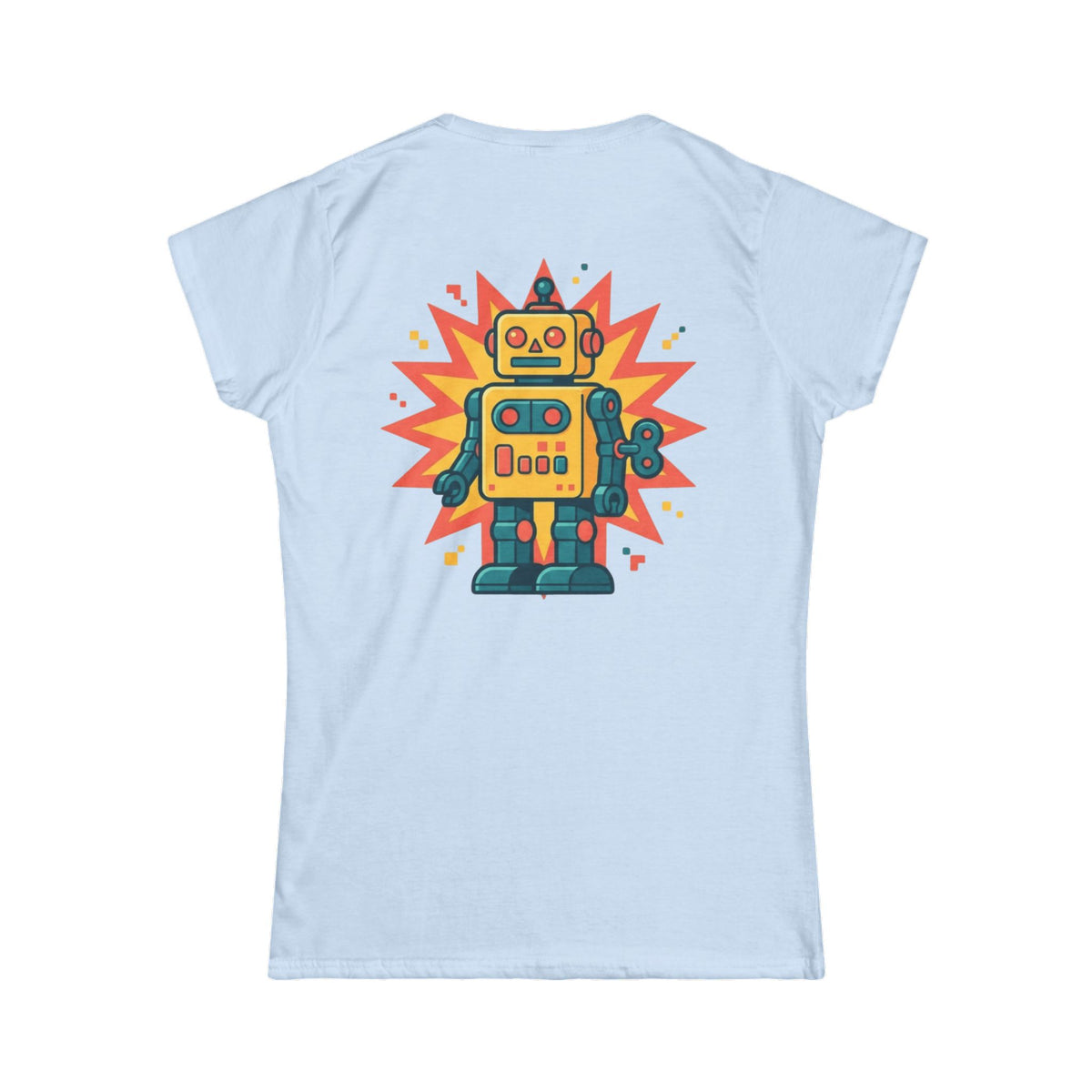 Color: Light Blue | Toy Robot Women's Tee
