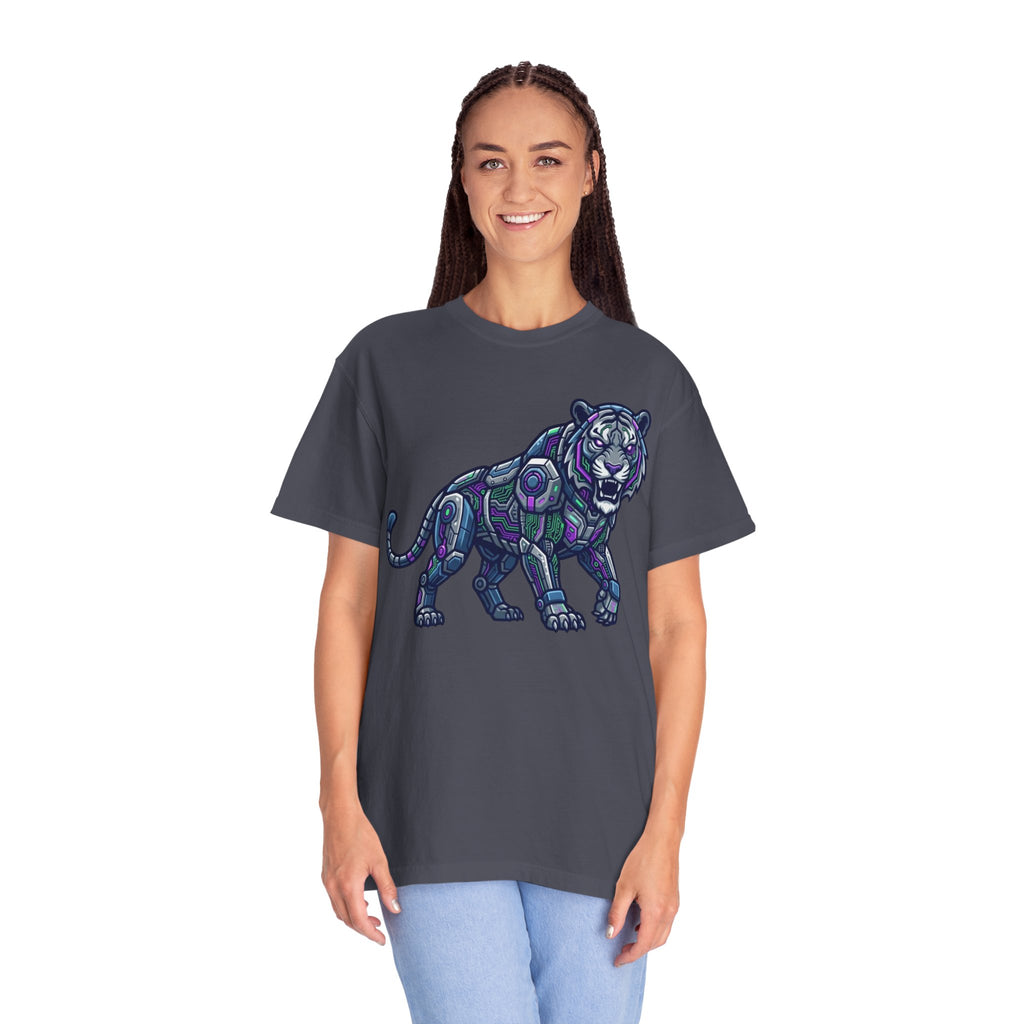 "Cyber Tiger" Unisex Garment-Dyed Tee