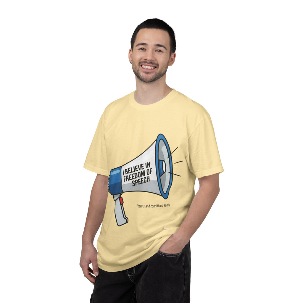 "Freedom of Speech" Unisex Garment-Dyed T-shirt