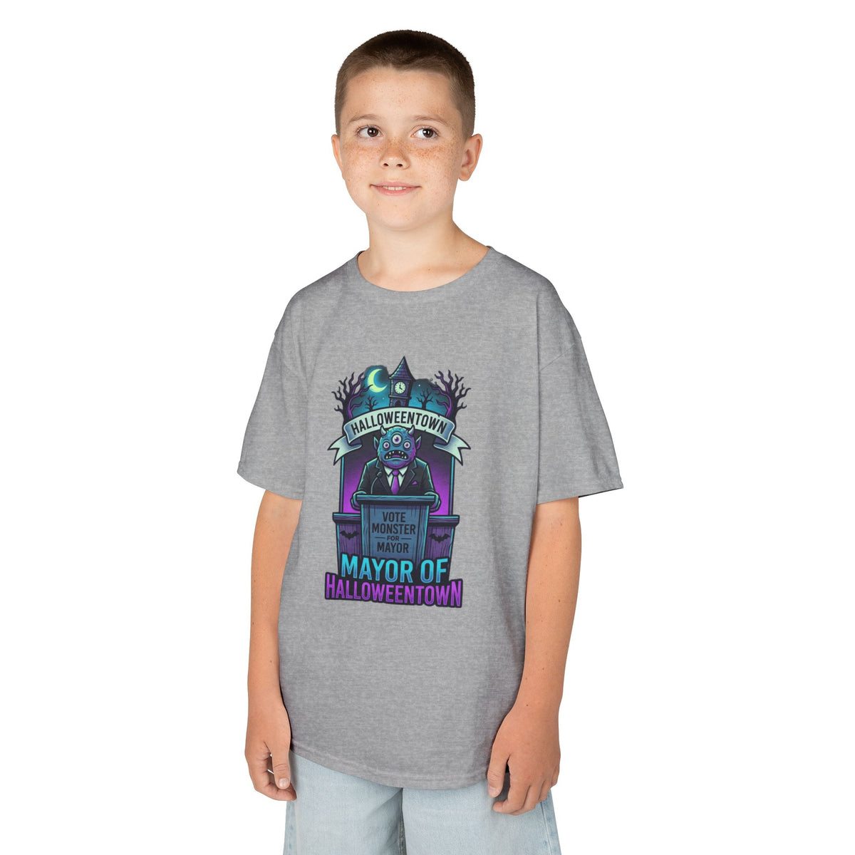 Color: Sport Grey | Mayor Of Halloweentown Kids Tee