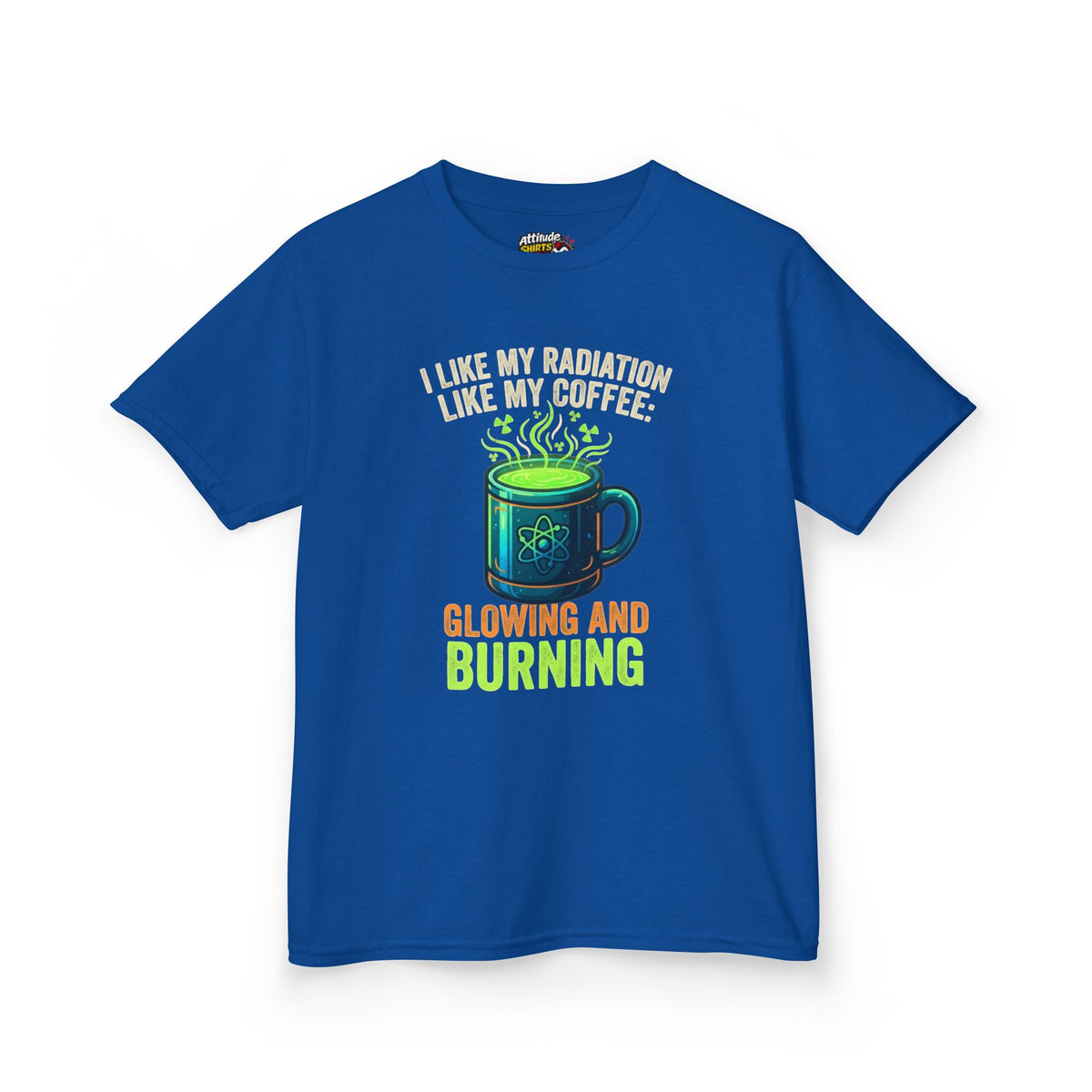 Color: Royal | I Like My Radiation Like My Coffee Kids Tee