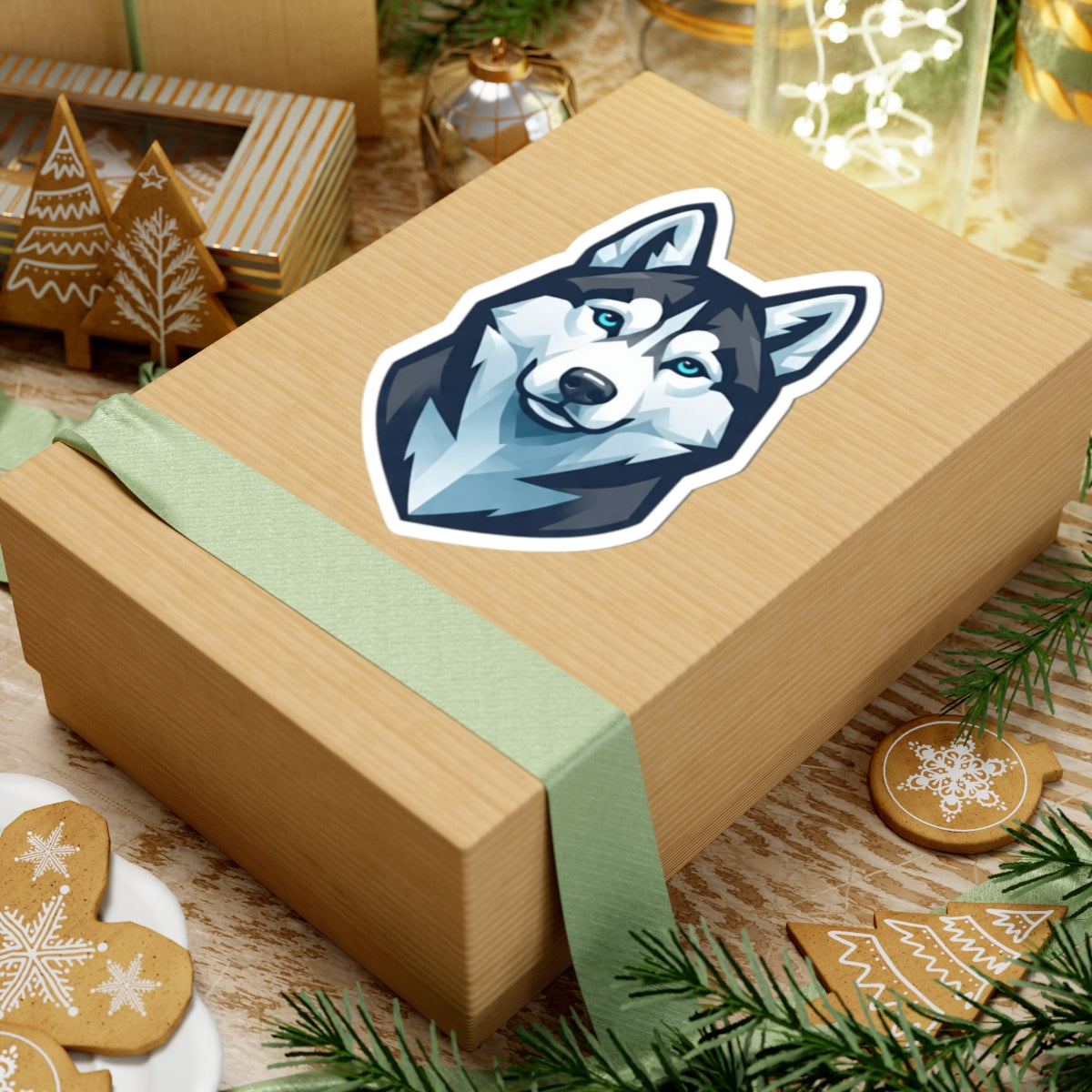 "Siberian Husky Loyal & Free" Sticker