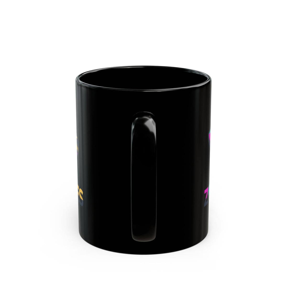 "Professional Zoomie Expert" Black Ceramic Mug — Graphic