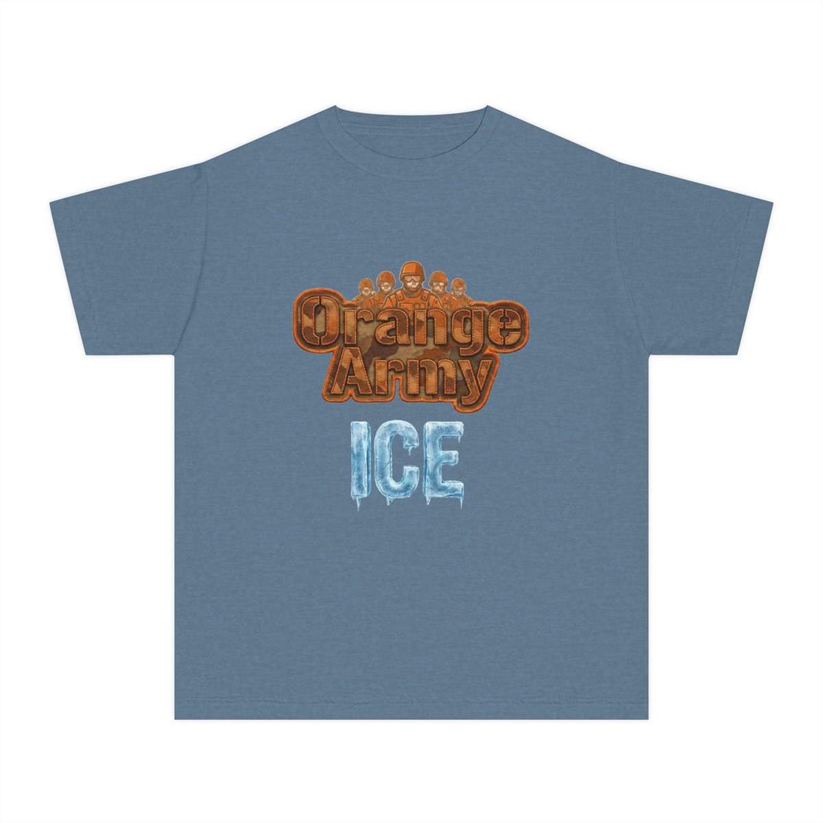 Color: Blue Jean | Cold-Blooded Infantry | Youth Tee — AttitudeShirts