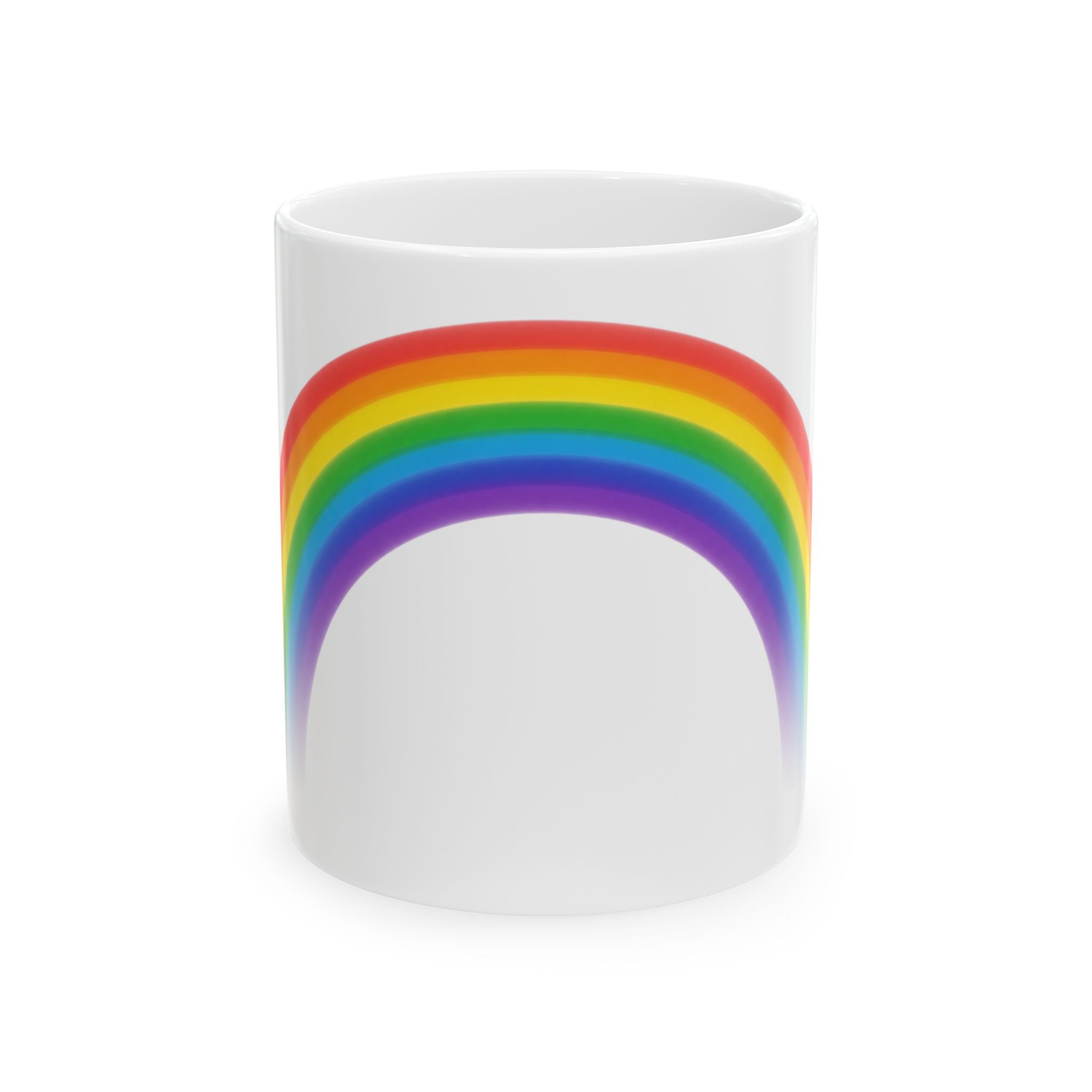 "Gay Away the Pray" White Ceramic Mug — Graphic