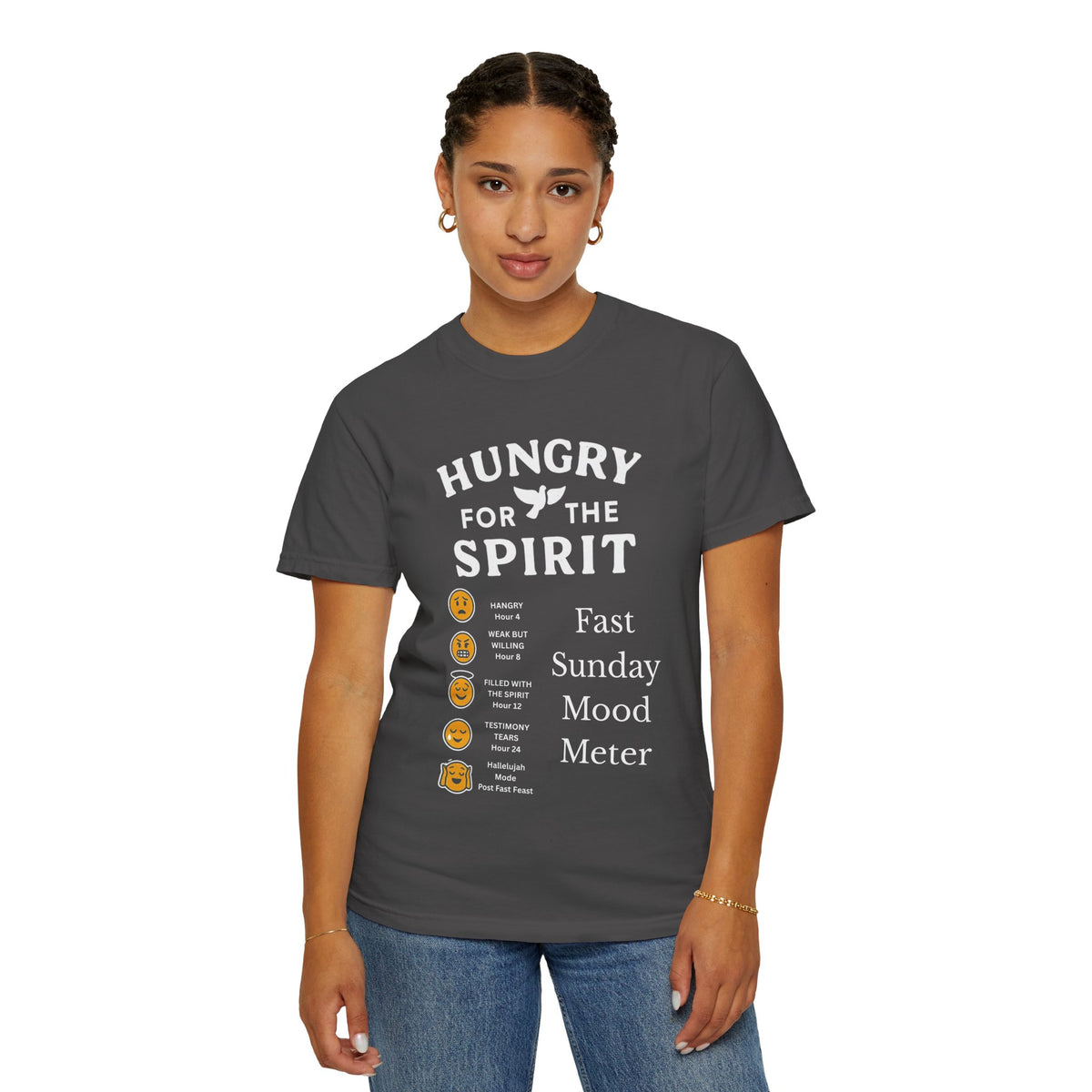 "Fast Sunday Mood Meter" Unisex Garment-Dyed T-shirt