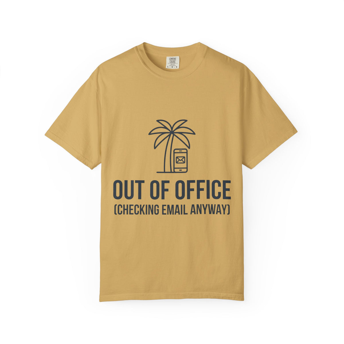 Color: Mustard | Out of Office Unisex Garment-Dyed Tee