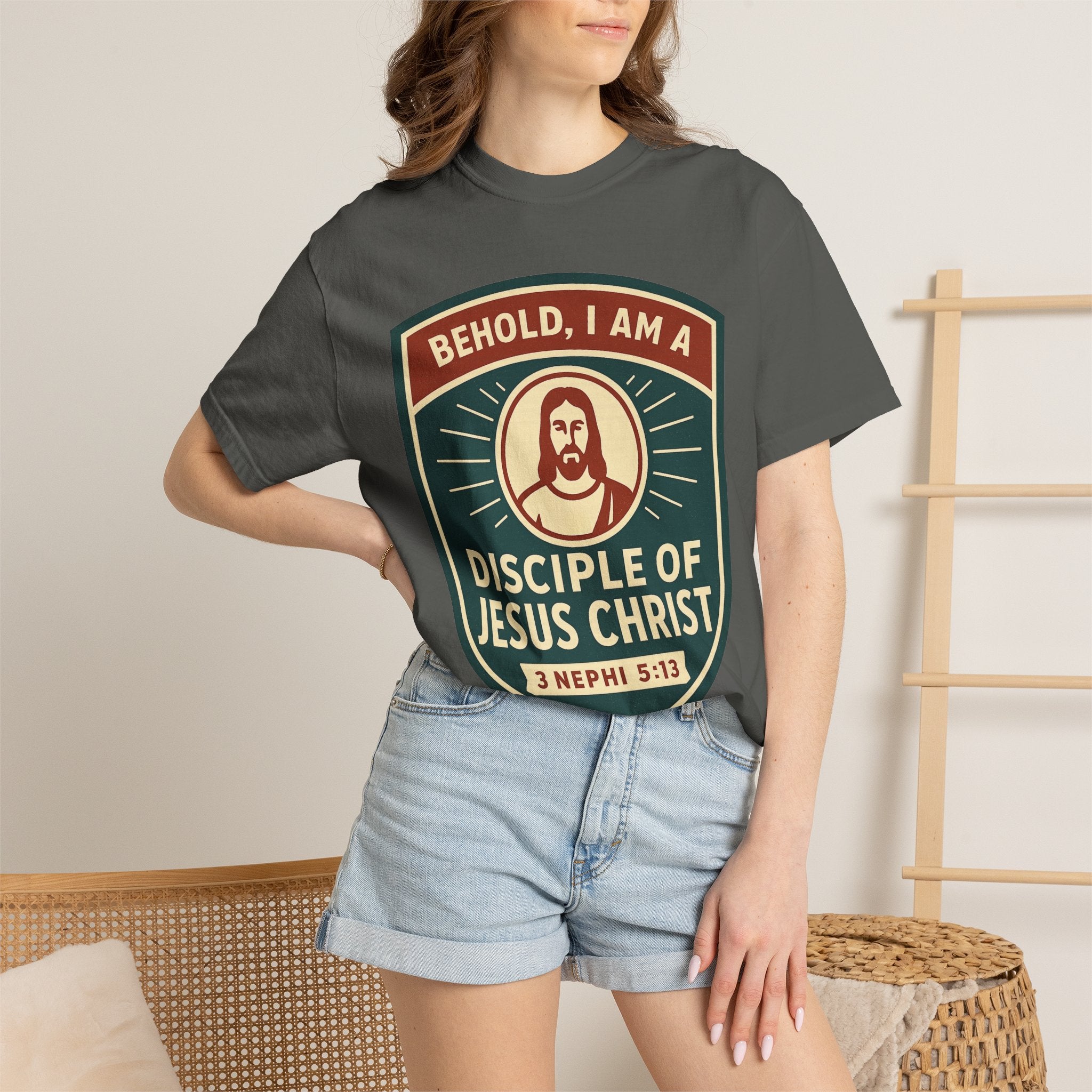 "Behold, I am a Disciple of Jesus Christ" Unisex Garment-Dyed T-shirt
