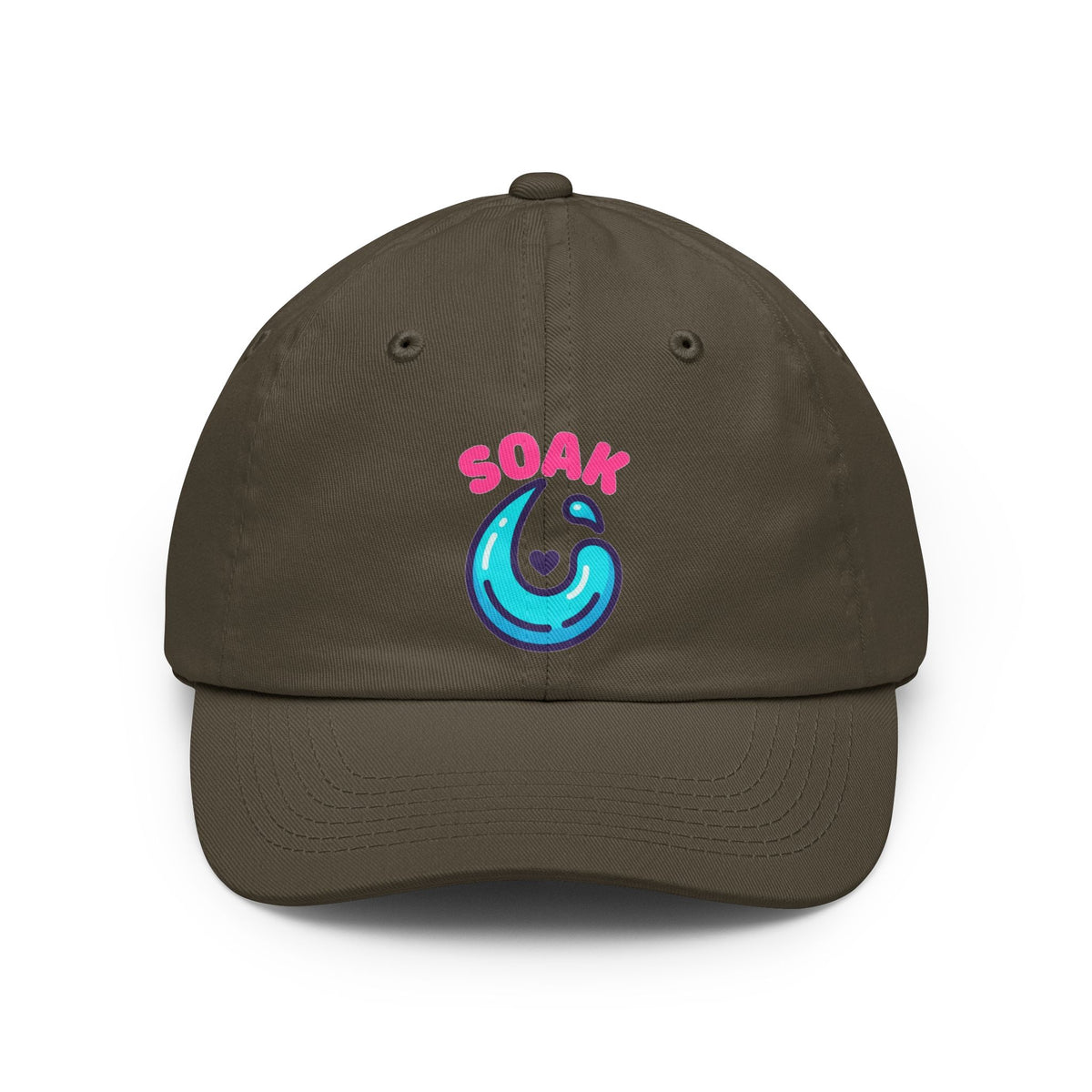 Color: Olive | Soaking Makes Me Wet Dad Hat — Graphic