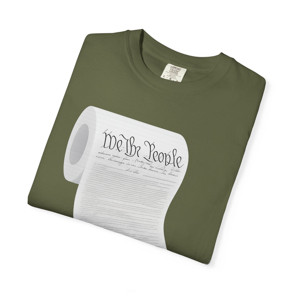 "Constitution Toilet Paper" Unisex Garment-Dyed T-shirt