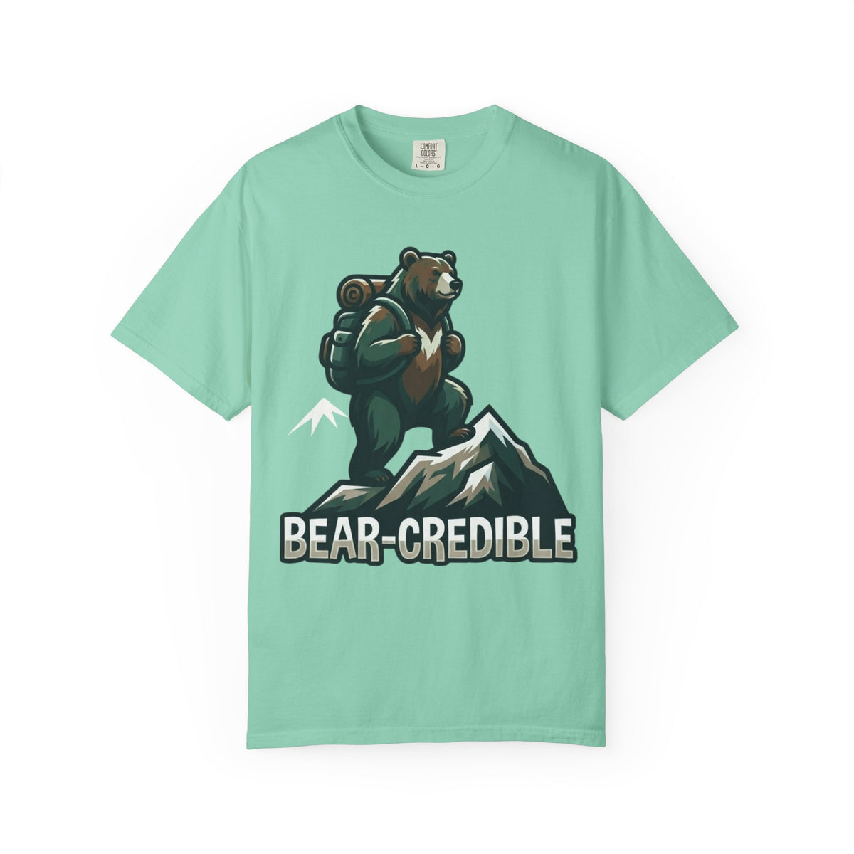 Color: Island Reef | Bear Credible Unisex Garment-Dyed Tee