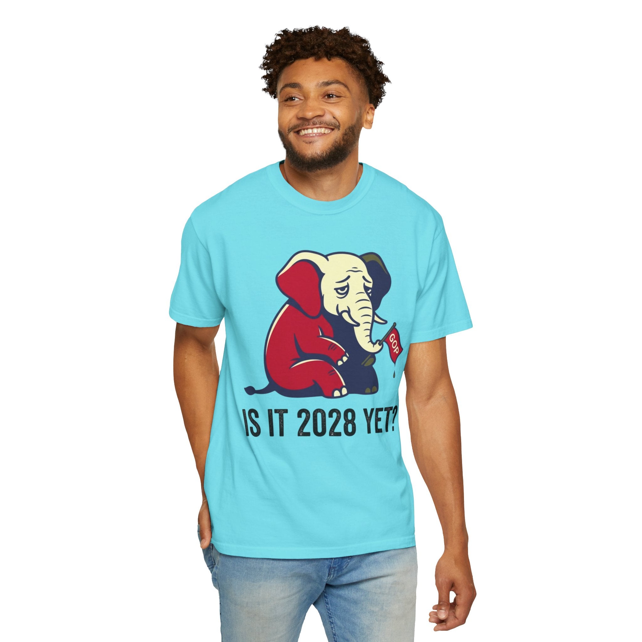 "Is It 2028 Yet" Unisex Garment-Dyed Tee