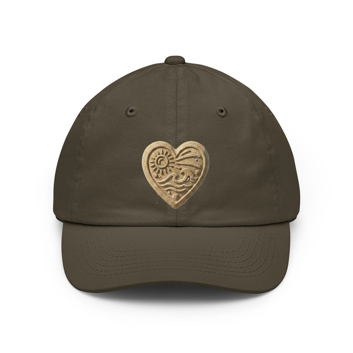 Color: Olive | I Luv The Beach Dad Hat