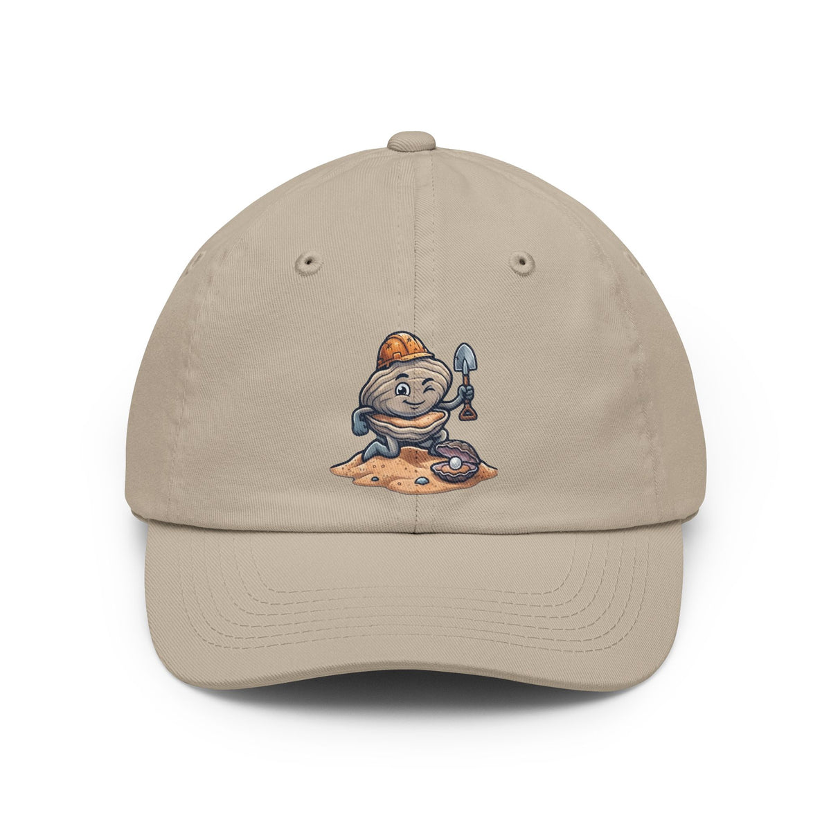 Color: Stone | Digging For The Big Pearl Dad Hat — Graphic