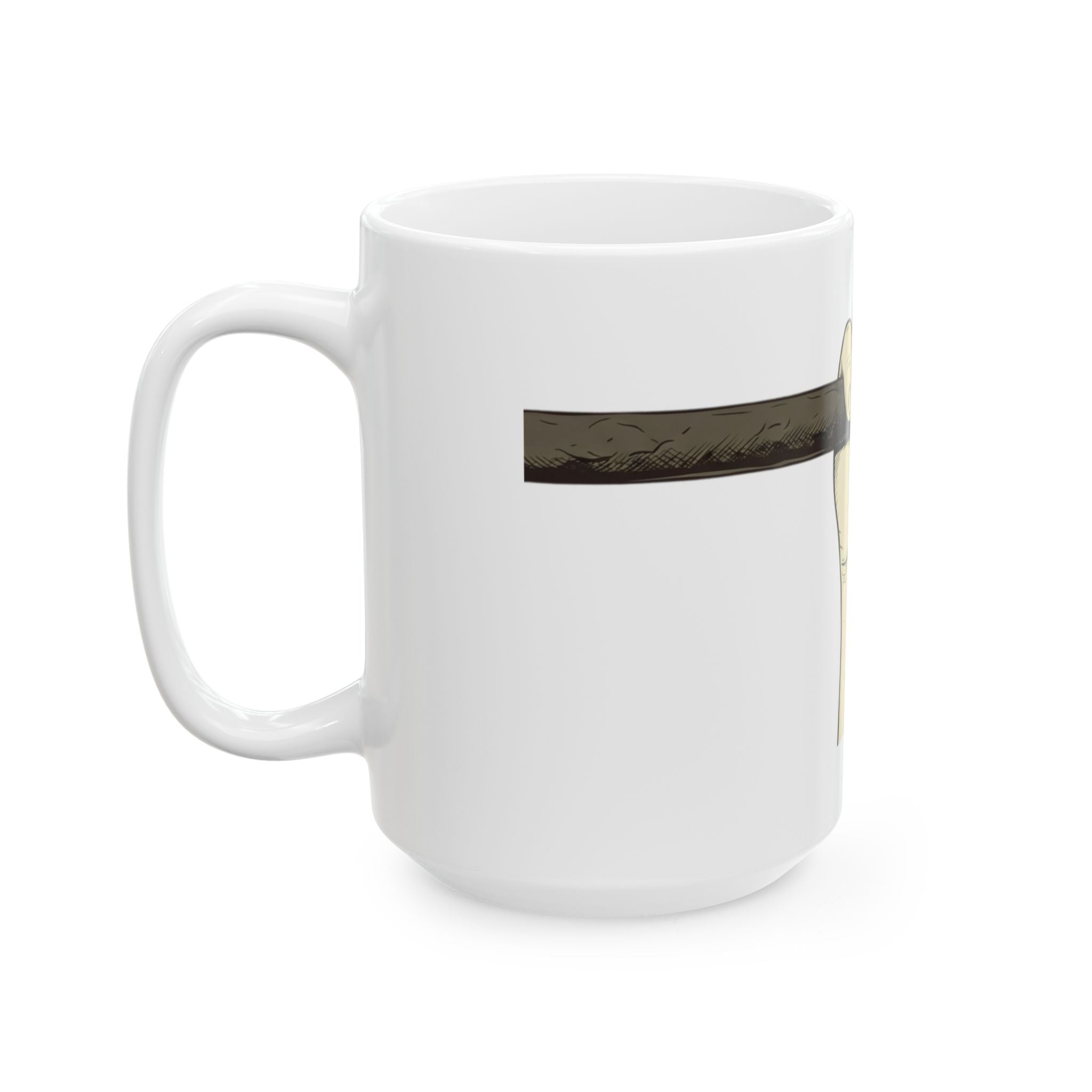 "Hold to the Rod" White Ceramic Mug — Graphic