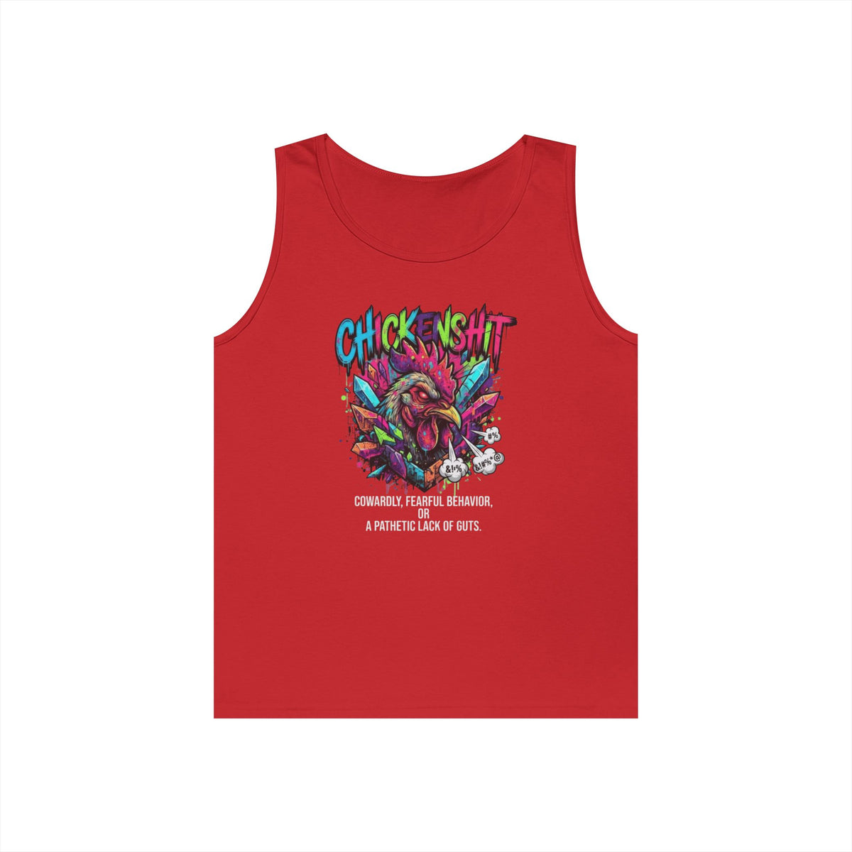 Color: Red | Chickenshit Tank Top