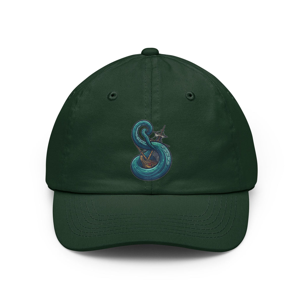 Color: Forest Green | The Kraken (Norse-Global Maritime) Dad Hat — Graphic