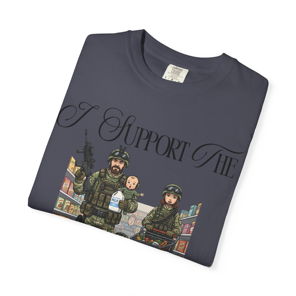"actical Grocery Run" Unisex Garment-Dyed T-shirt