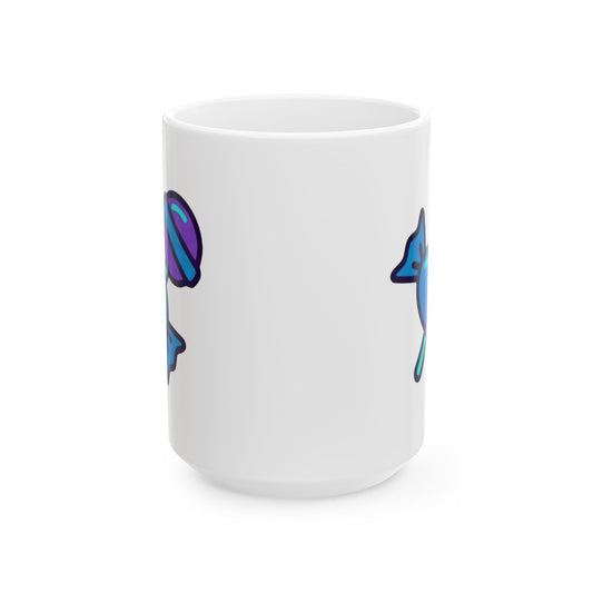 "Free Candy For All" White Ceramic Mug — Graphic