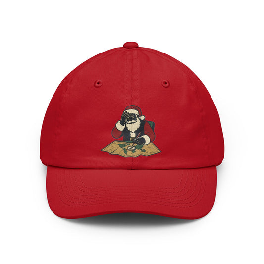 Color: Red | Ho Ho Hard At Work Dad Hat