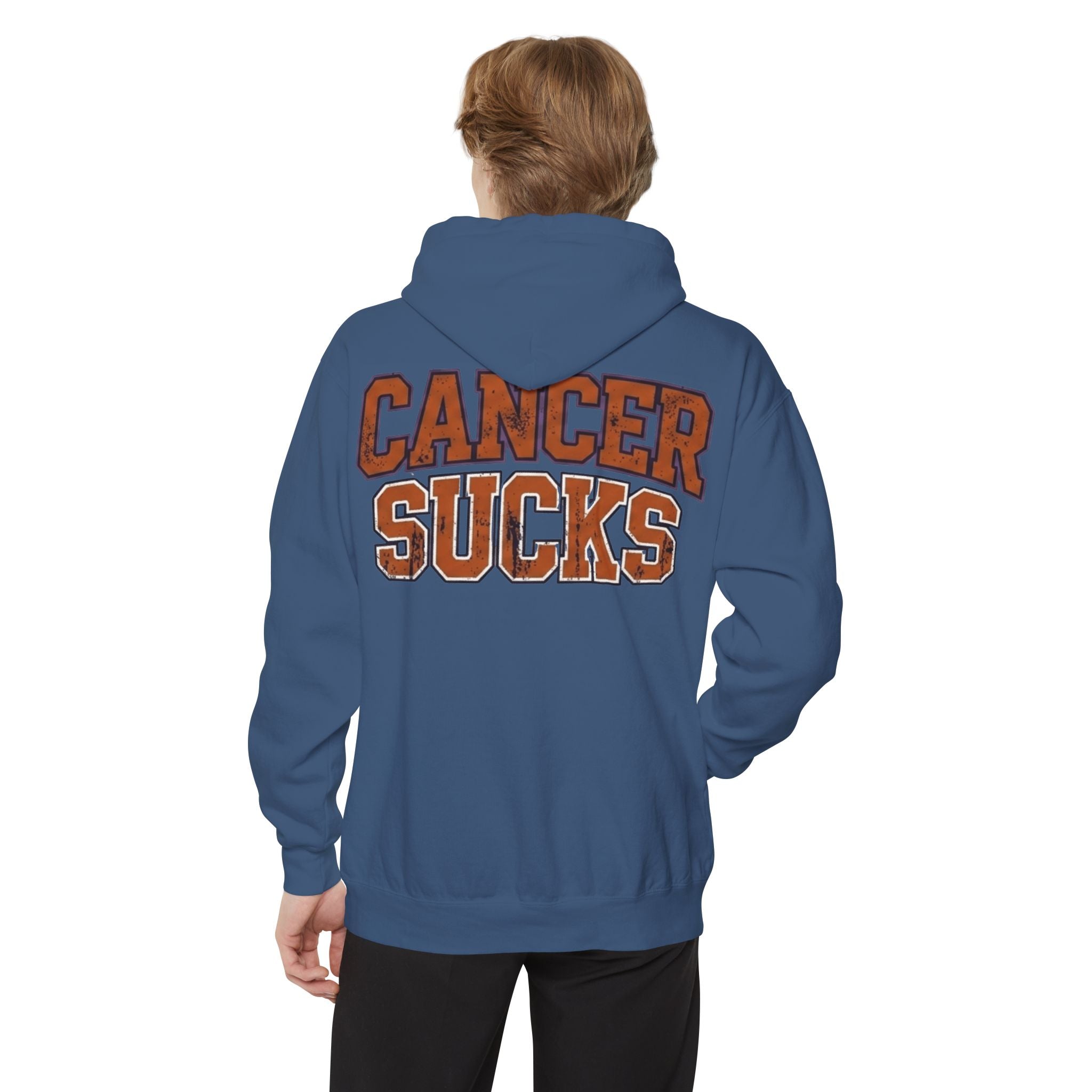 "Cancer Sucks" Garment-Dyed Hoodie