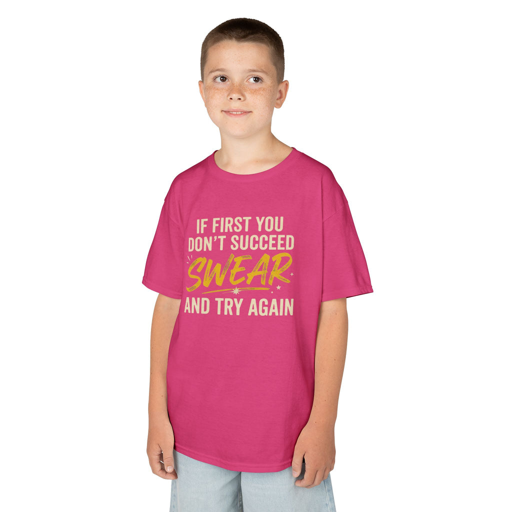 "Swear And Try Again" Kids Tee