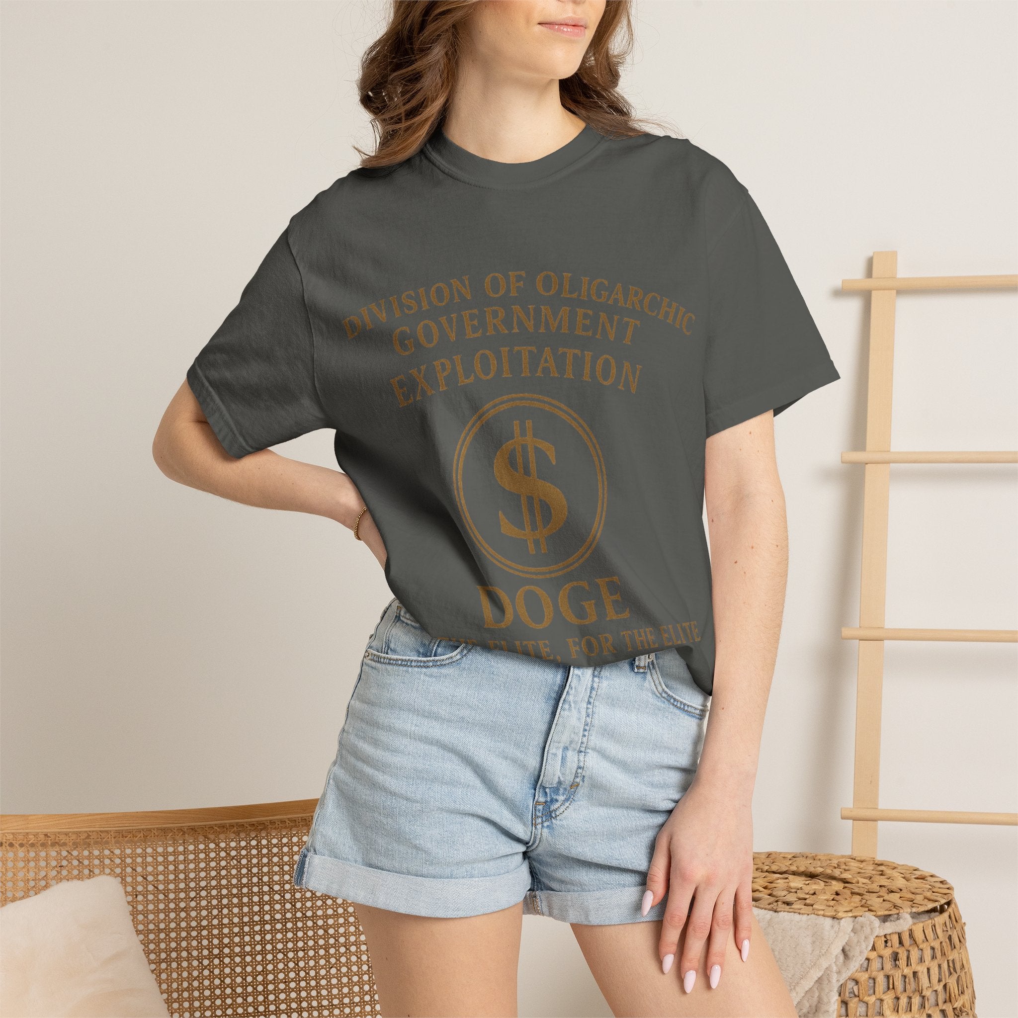 "DOGE—By the Elite, For the Elite" Unisex Garment-Dyed T-shirt
