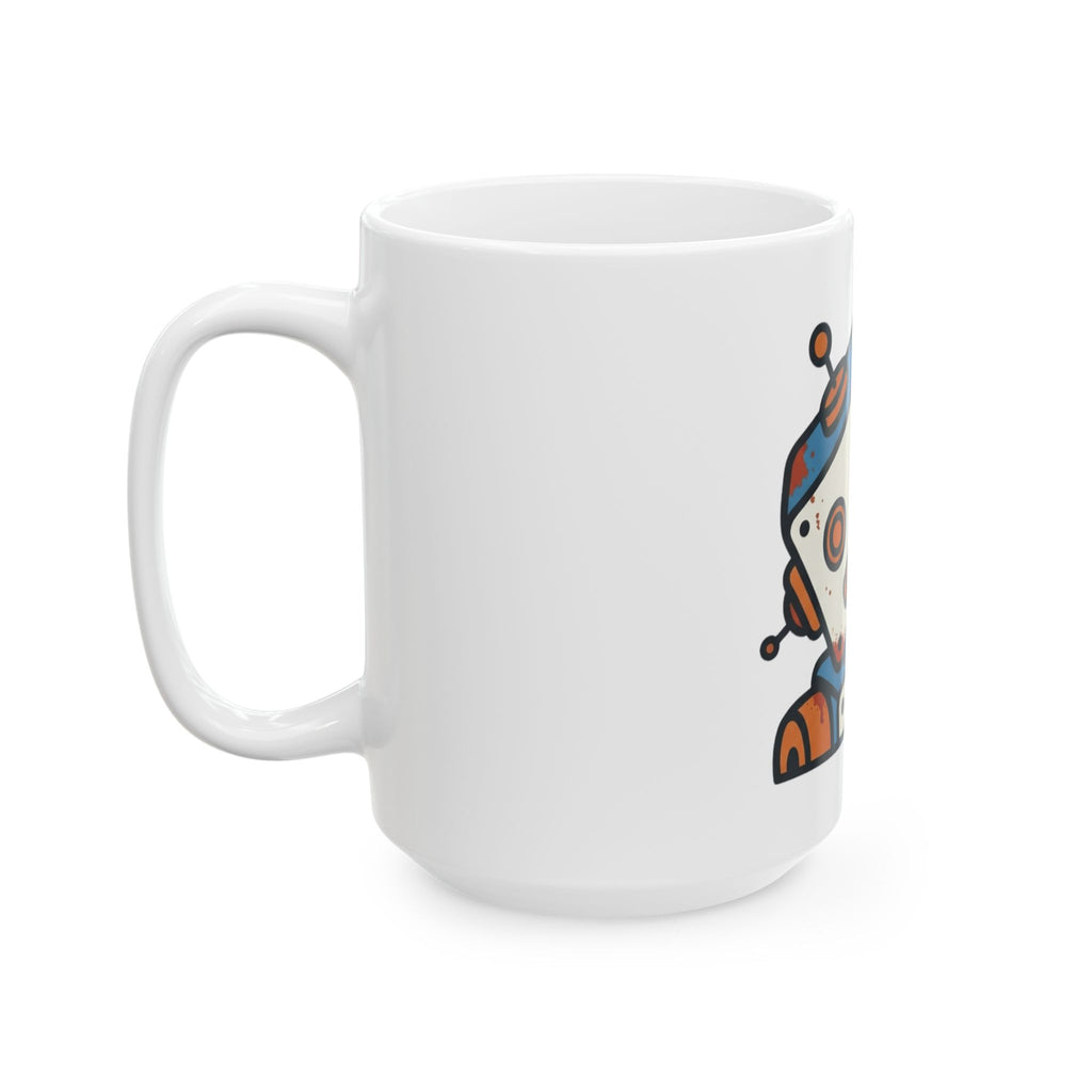 "Sex Machine" White Ceramic Mug — Graphic