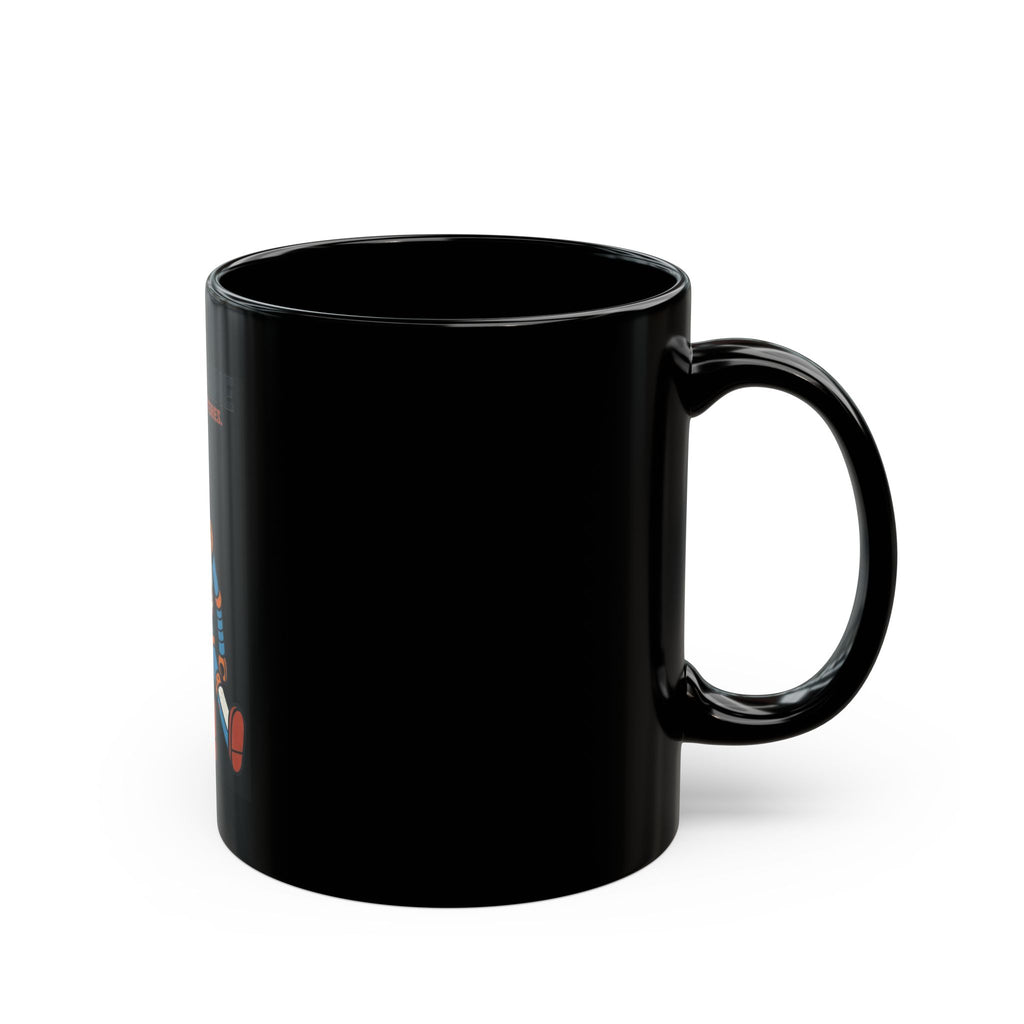 "Sex Machine" Black Ceramic Mug