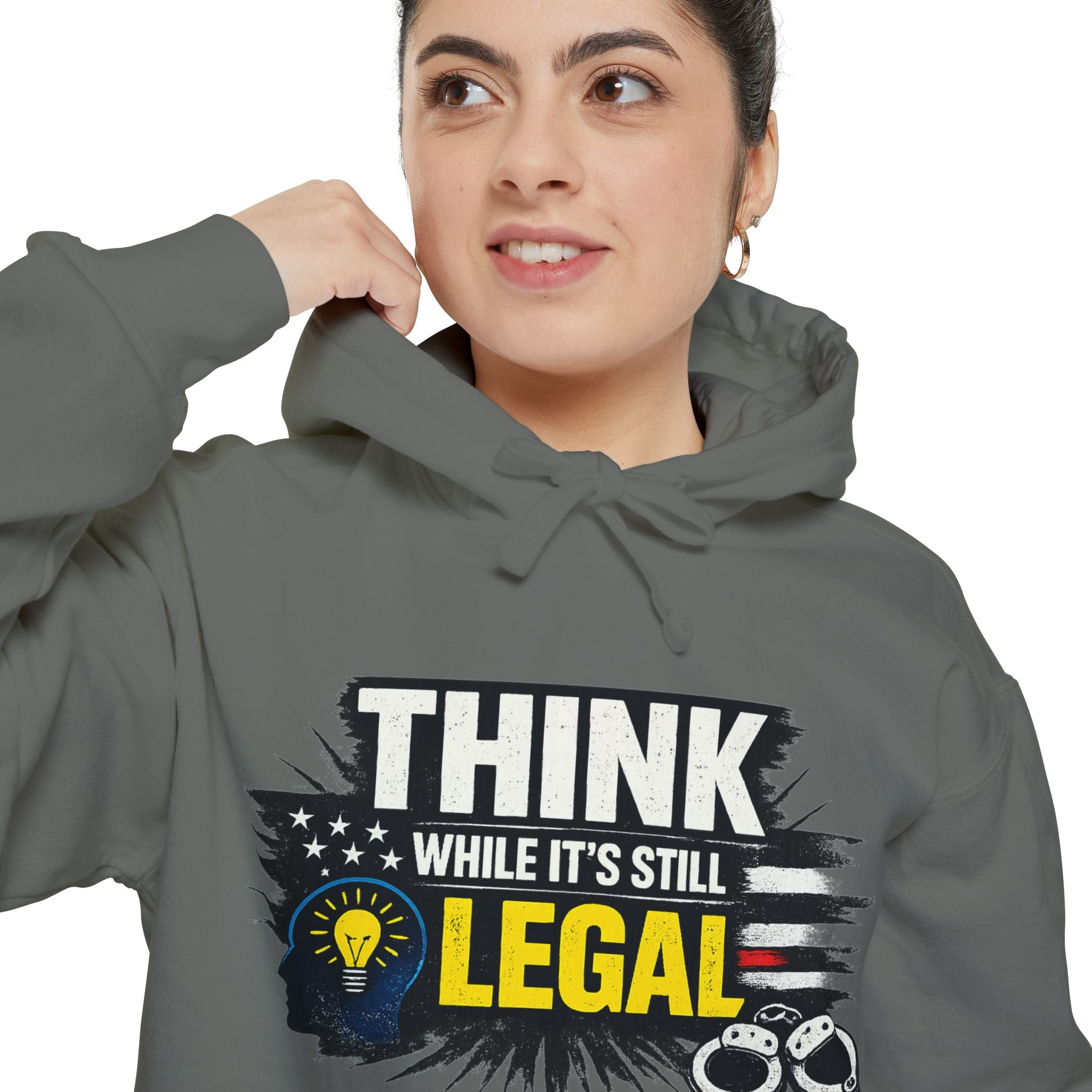 Thought Criminal | Garment-Dyed Hoodie — AttitudeShirts