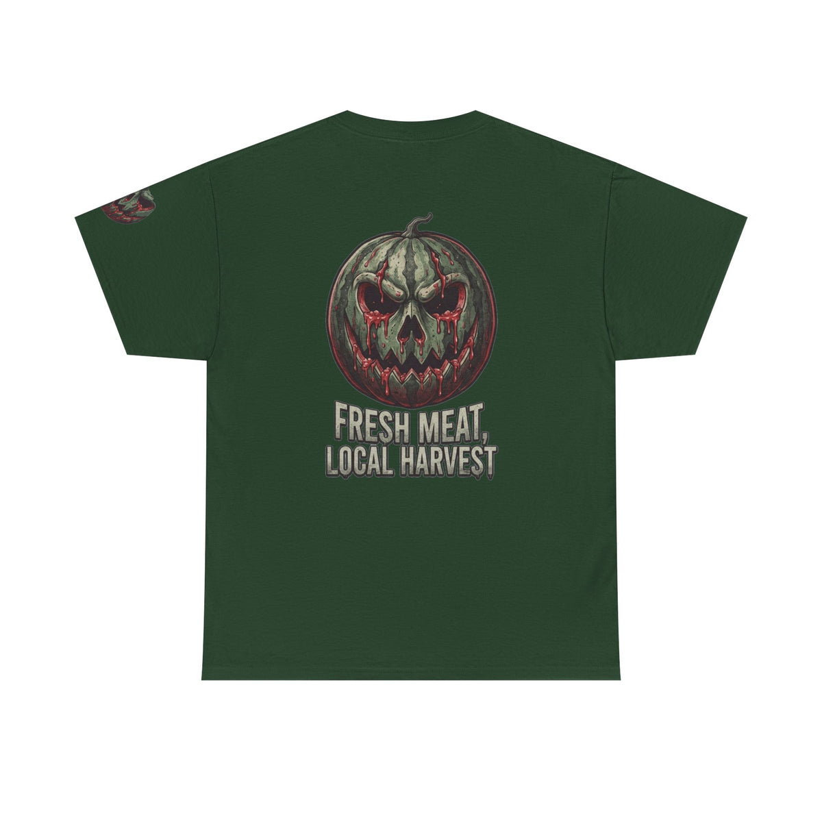 Color: Forest Green | Fresh Meat, Local Harvest Premium Graphic Tee