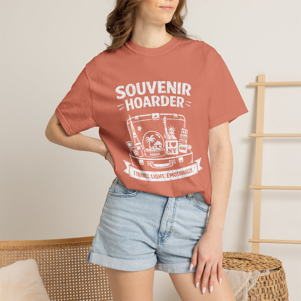 "Souvenir Hoarder" Unisex Garment-Dyed T-shirt