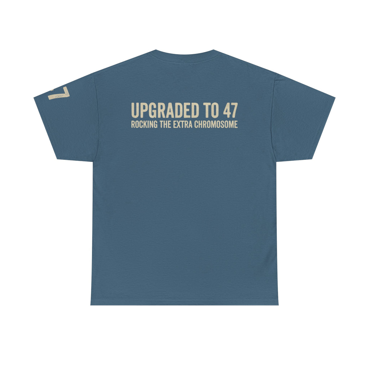 Color: Indigo Blue | 47 Chromosomes Premium Graphic Tee