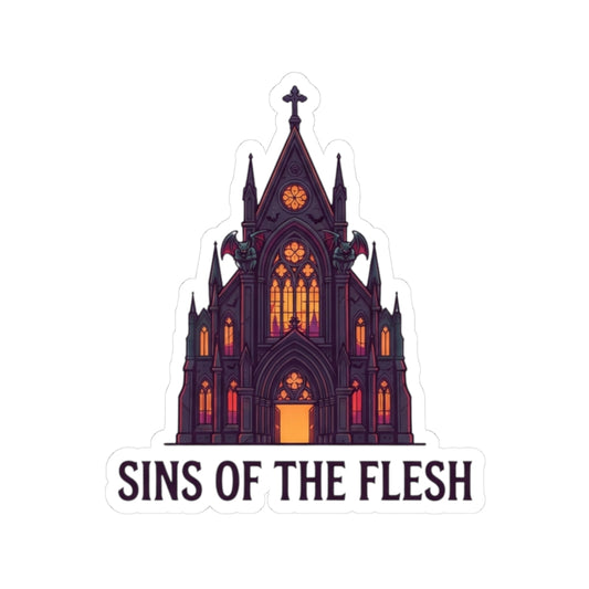 "Sins of The Flesh Group Rates" Sticker
