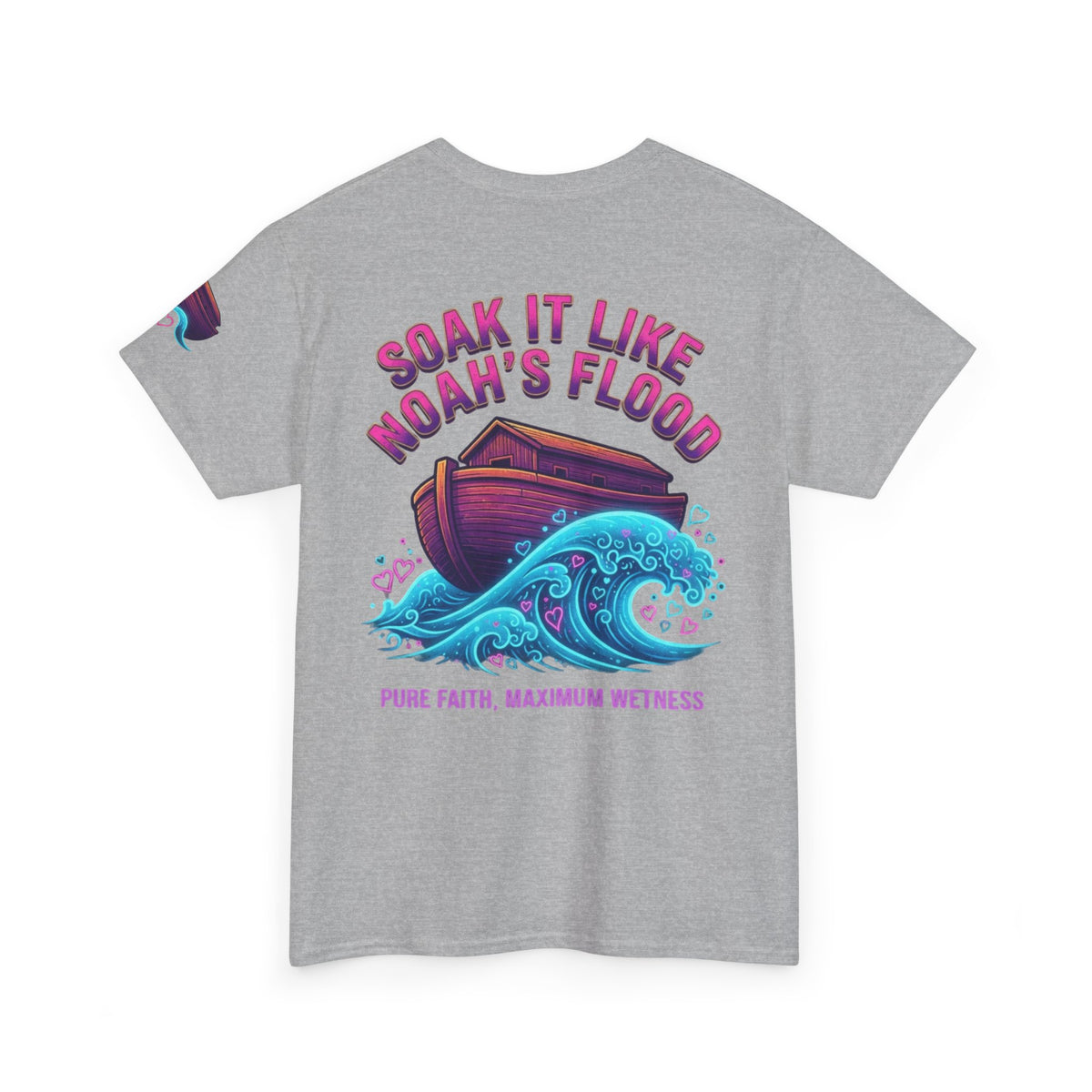 "Good Book Series Soak it Like Noah's Flood" Premium Graphic Tee